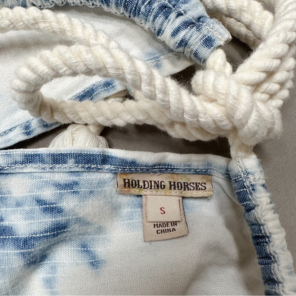 Anthropologie Holding Horses chambray tie dye swing dress, S. - Picture 15 of 16